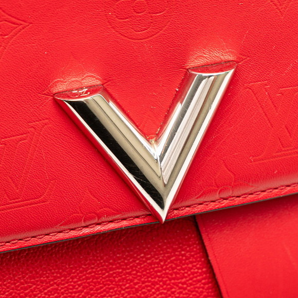 Louis Vuitton Monogram Very 2WAY Handbag Red - Picture 6 of 12